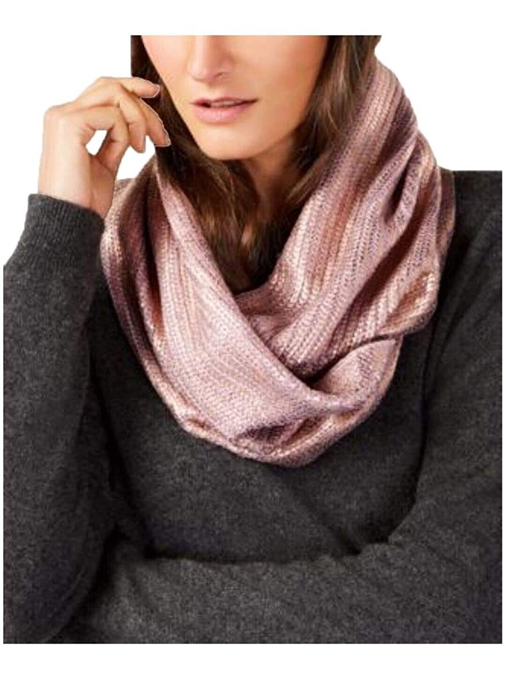 Inc International Concepts Womens Liquid Shine Infinity Scarf